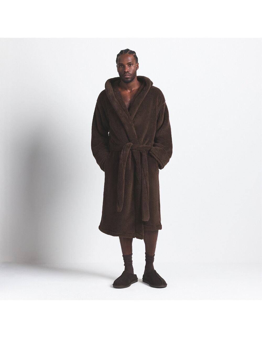 XL-2X Skims Brown Plush Hotel Robe NWT